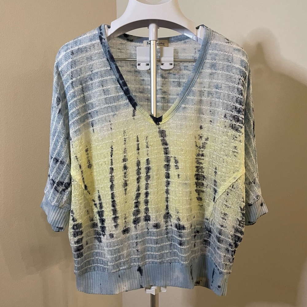 Tie dye knit top
